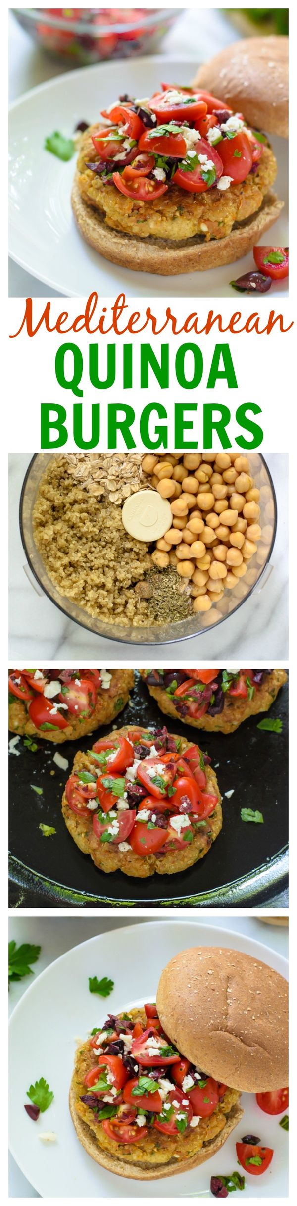 Mediterranean Quinoa Burgers