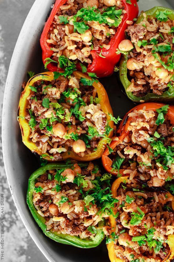 Mediterranean Style Stuffed Peppers