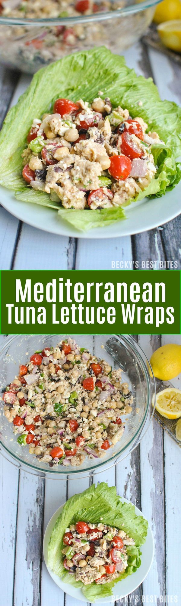 Mediterranean Tuna Lettuce Wraps