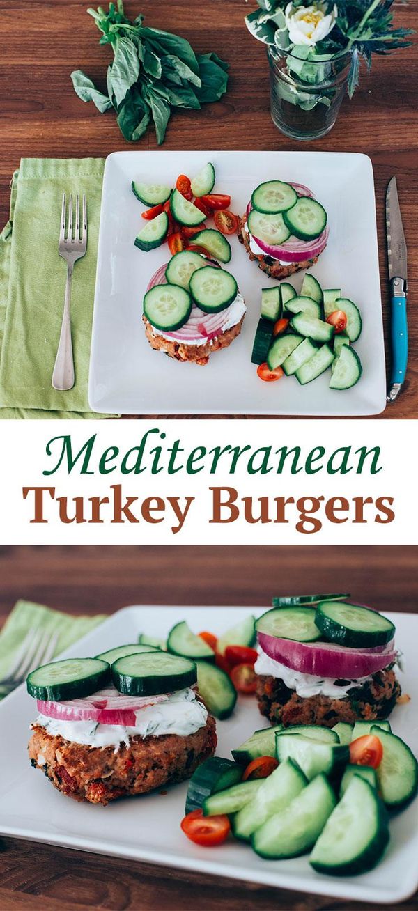 Mediterranean Turkey Burgers