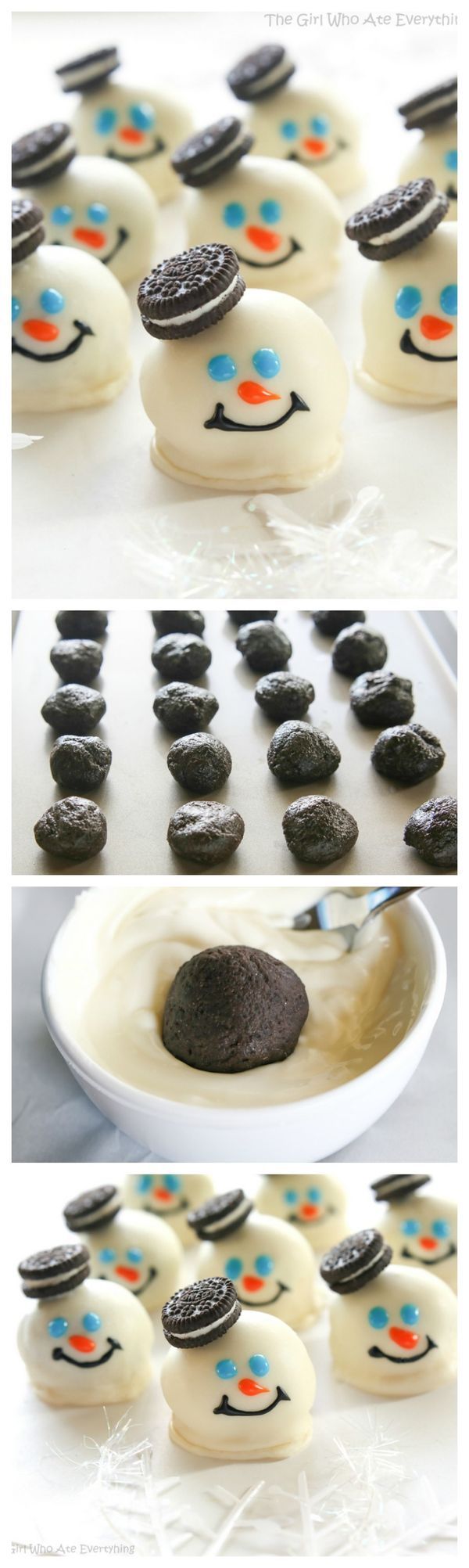 Melting Snowman Oreo Balls