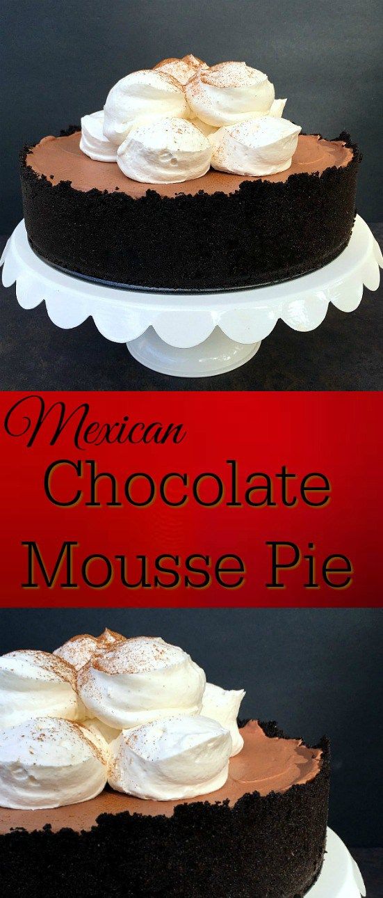 Mexican Chocolate Mousse Pie