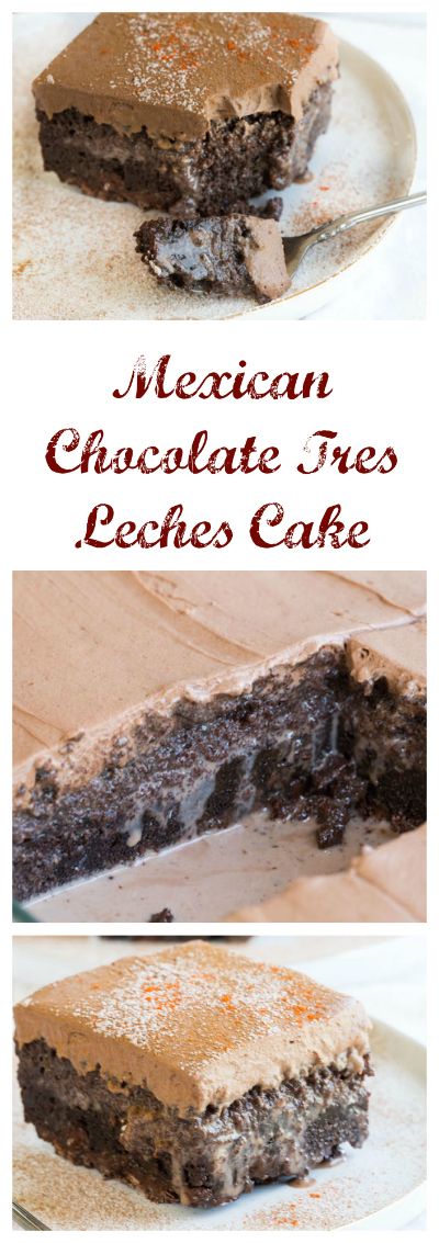 Mexican Chocolate Tres Leches Cake