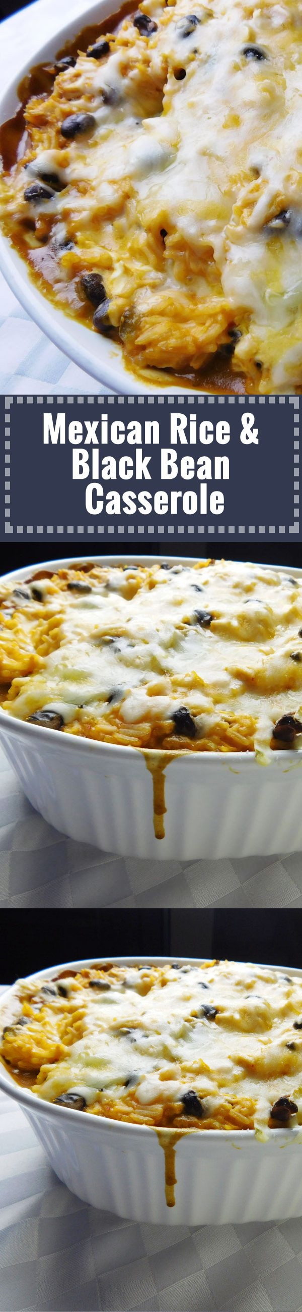 Mexican Rice & Black Bean Casserole (With Chicken