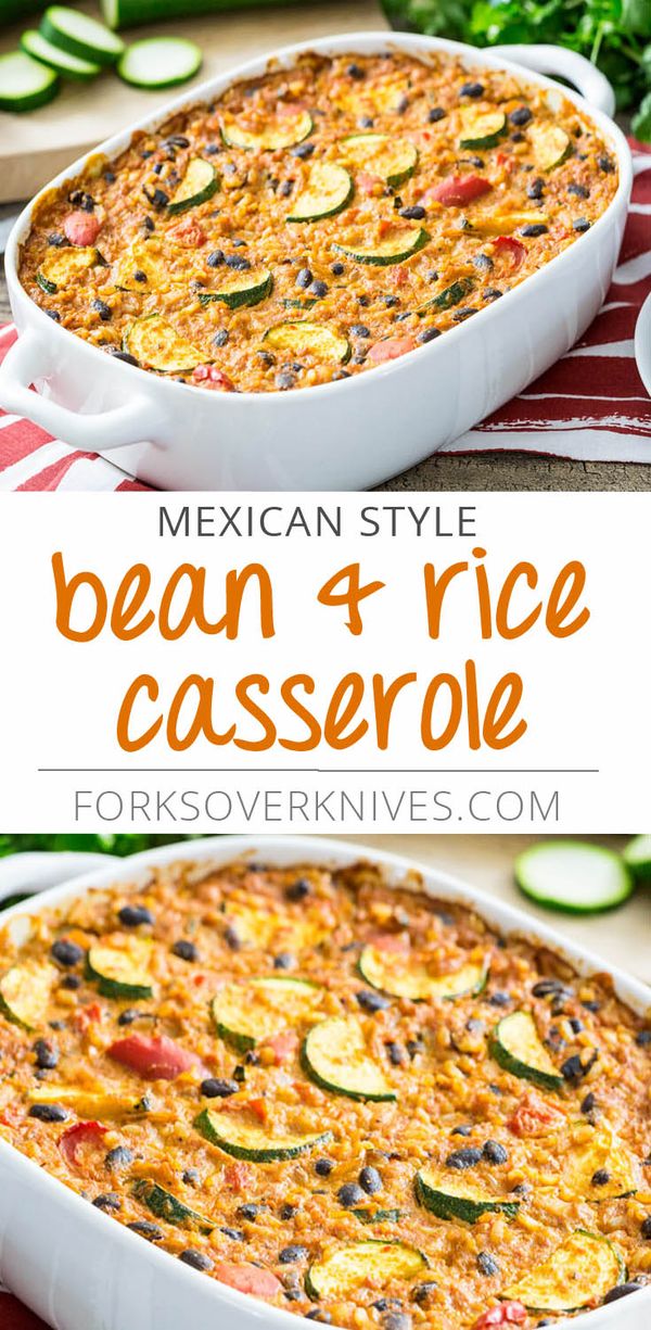 Mexican Style Bean and Rice Casserole