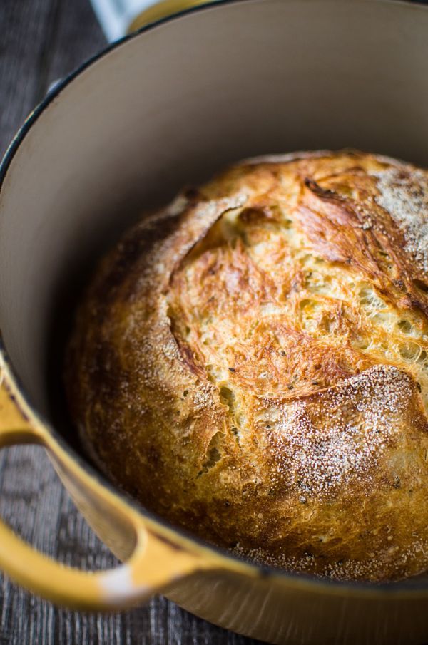 Meyer Lemon Rosemary Bread – in a Dutch Oven