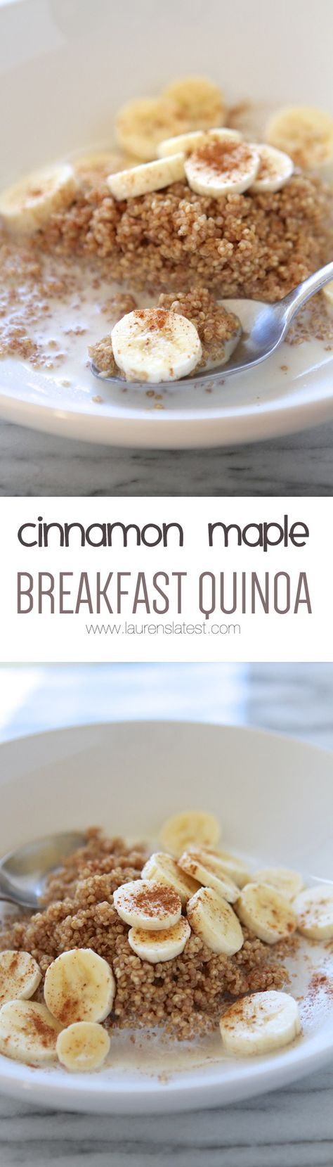 Microwave Cinnamon Maple Breakfast Quinoa
