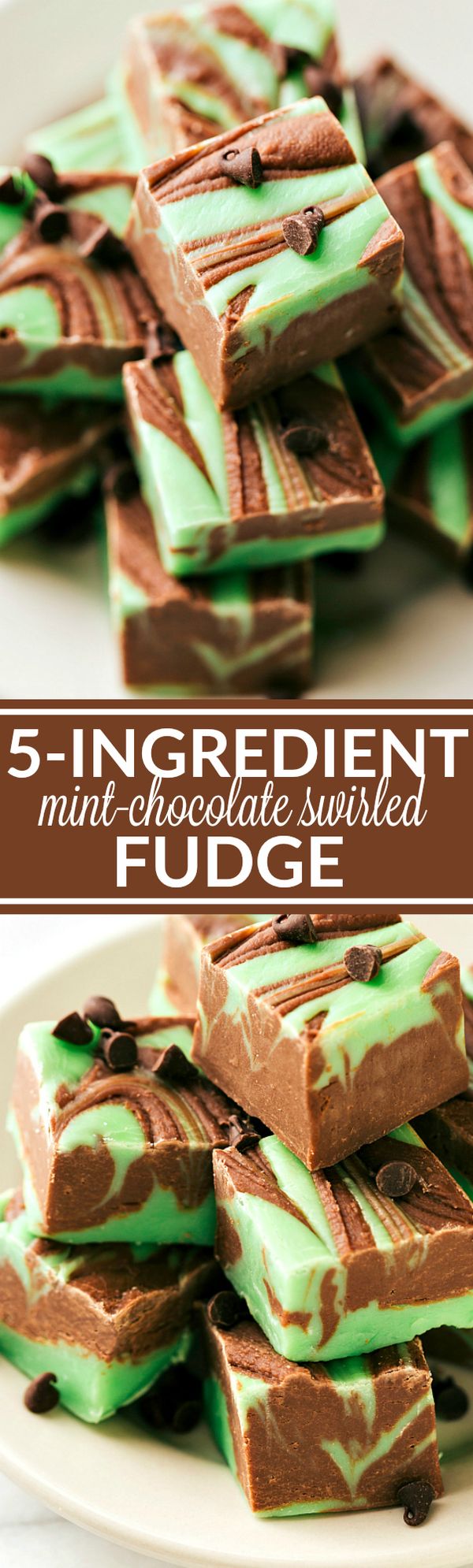 Milk Chocolate & Mint Swirled Fudge