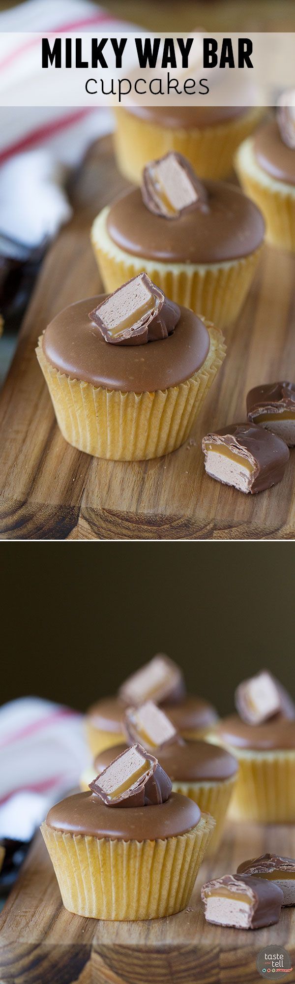 Milky Way Bar Cupcakes