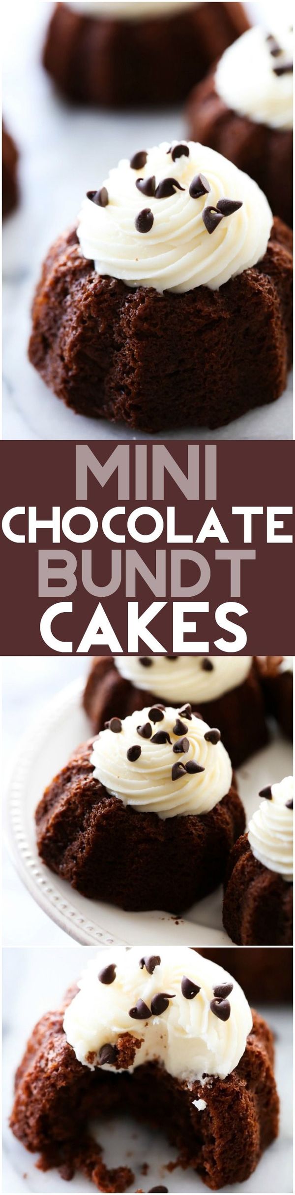 Mini Chocolate Bundt Cakes