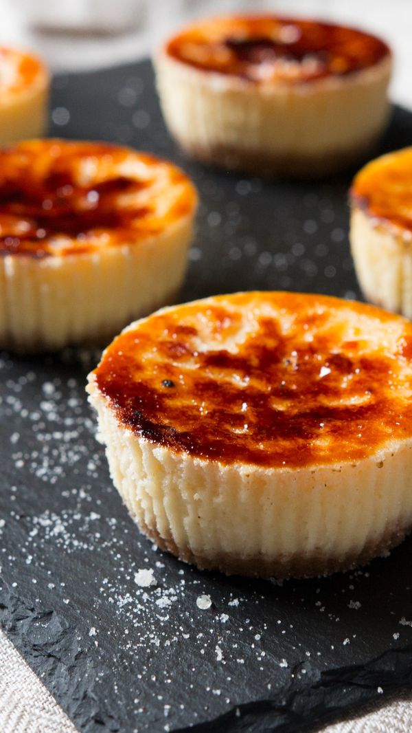 Mini Creme Brûlée Cheesecakes