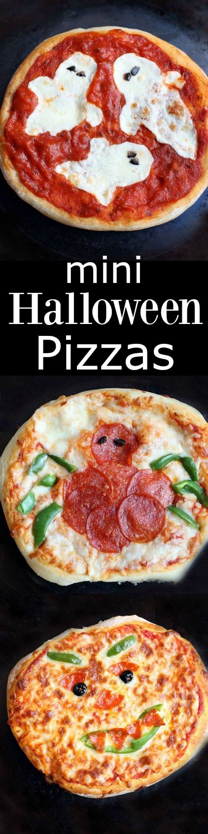 Mini Halloween Pizzas