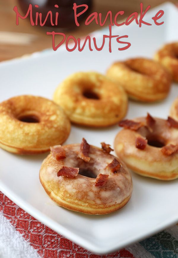 Mini Keto Pancake Donuts