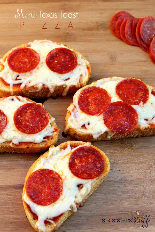 Mini Texas Toast Pizzas