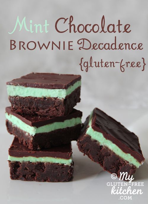 Mint Chocolate Brownie Decadence (Gluten-free