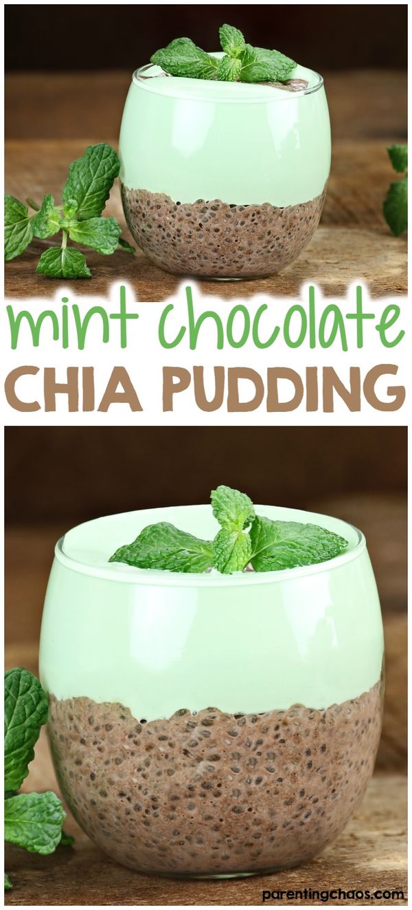 Mint Chocolate Chia Pudding