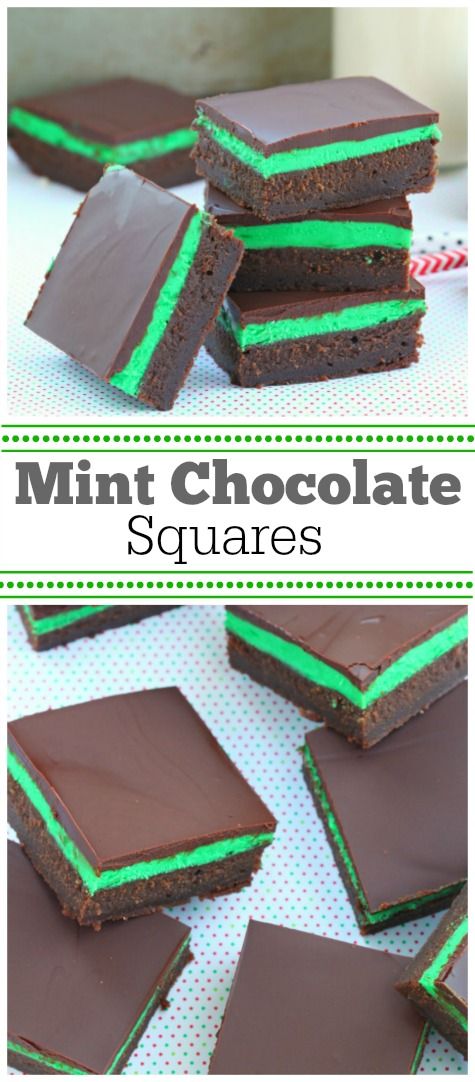 Mint Chocolate Squares