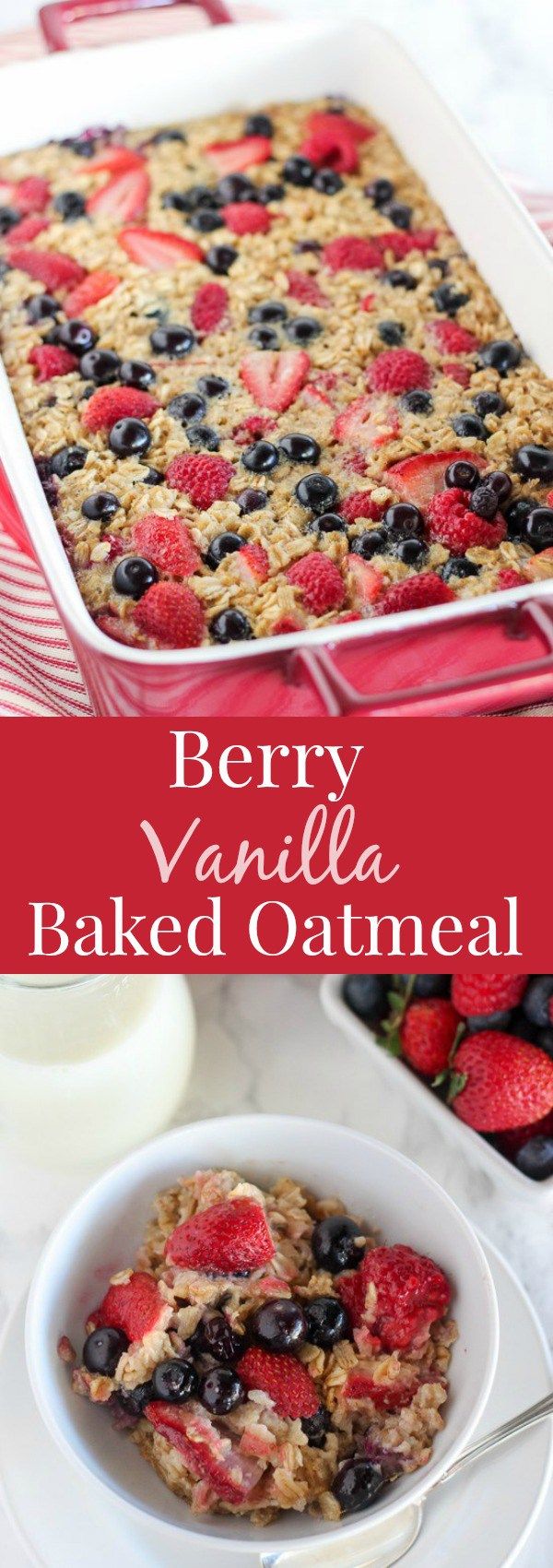 Mixed Berry Vanilla Baked Oatmeal