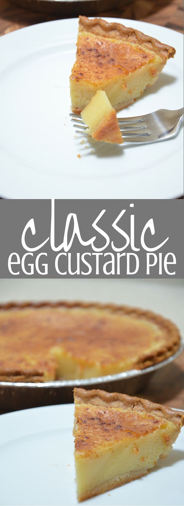 Momma's Egg Custard Pie