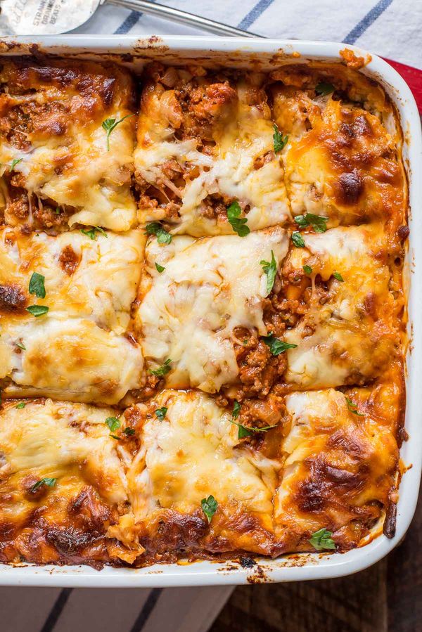 Mom's Cottage Cheese Lasagna