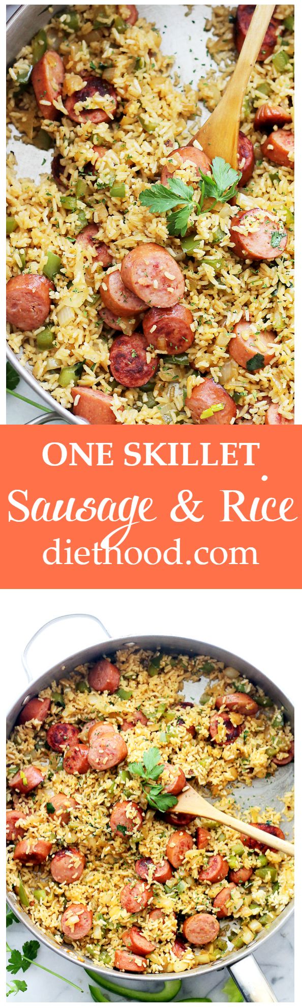 Mom's One Skillet Sausage and Rice + KitchenAid Mixer Giveaway