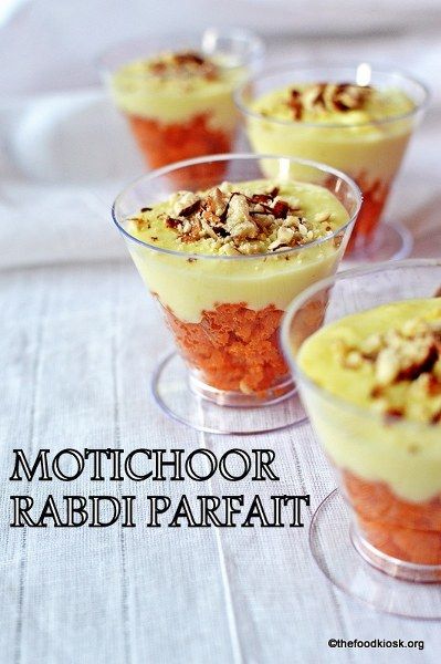 Motichoor Rabdi Parfait, how to make motichoor rabdi parfait