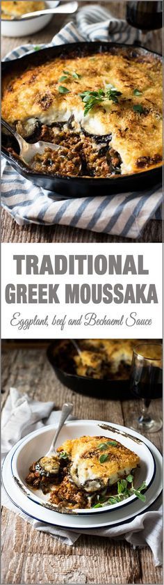 Moussaka (Greek Eggplant Beef Bake