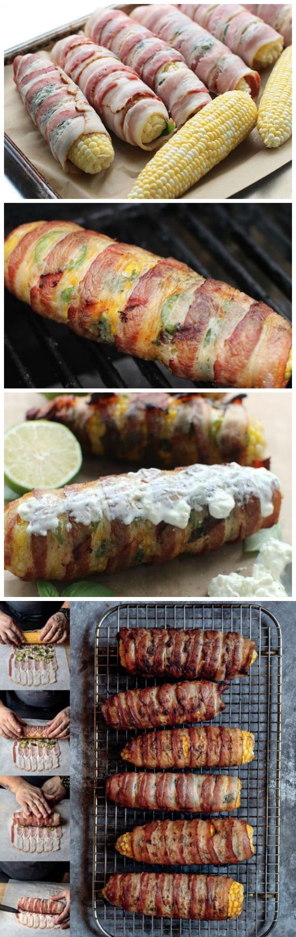 Mouthwatering Bacon-wrapped Corn on the Cob