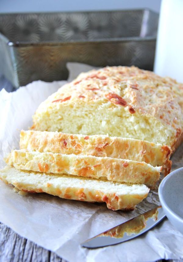 Mozzarella and Parmesan Buttermilk Quick Bread