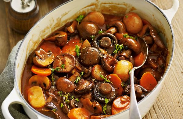 Mushroom bourguignon