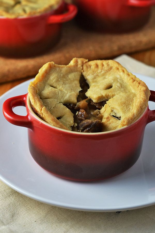 Mushroom, Chestnut & Ale Pie (Vegan