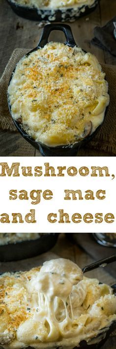 Mushroom, sage mac and cheese