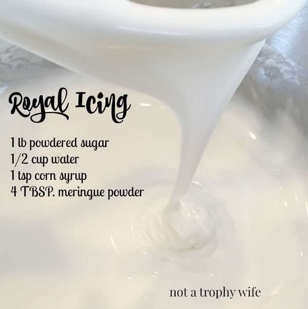 My favorite 4 ingredient royal icing