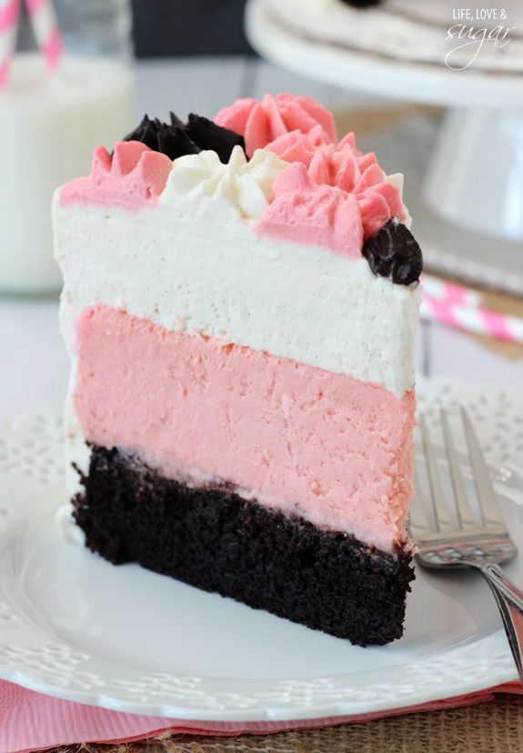 Neapolitan Millionaire Cake