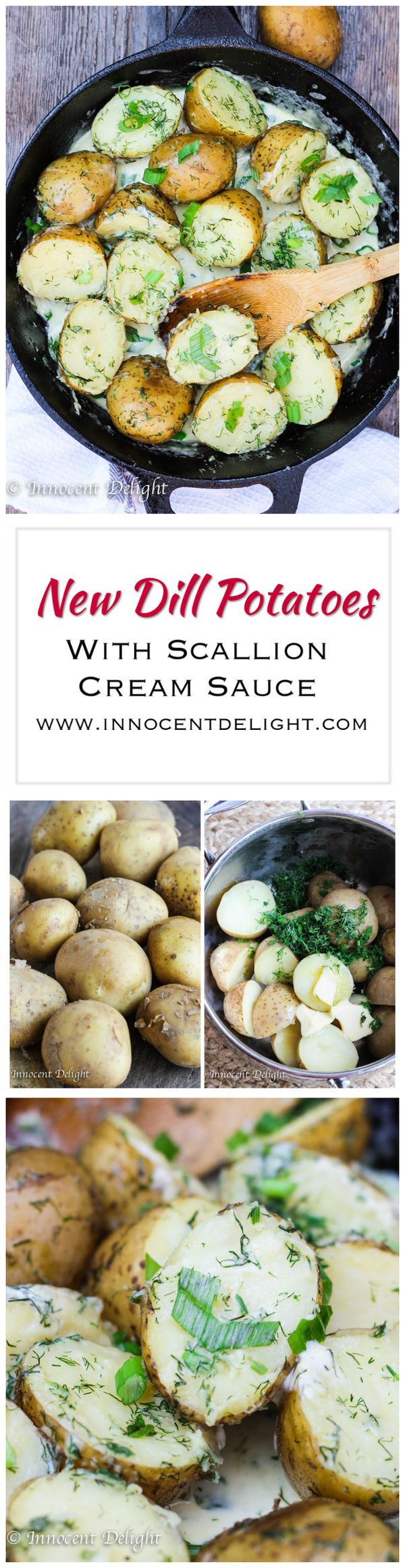 New Dill Potatoes with Scallion Cream Sauce