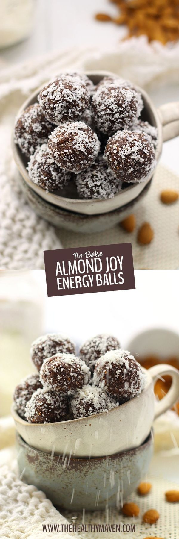 No-Bake Almond Joy Energy Balls