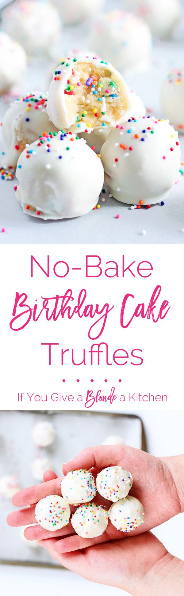 No-Bake Birthday Cake Truffles