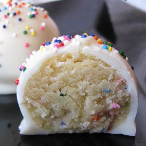 No-Bake Cake Batter Cake Balls