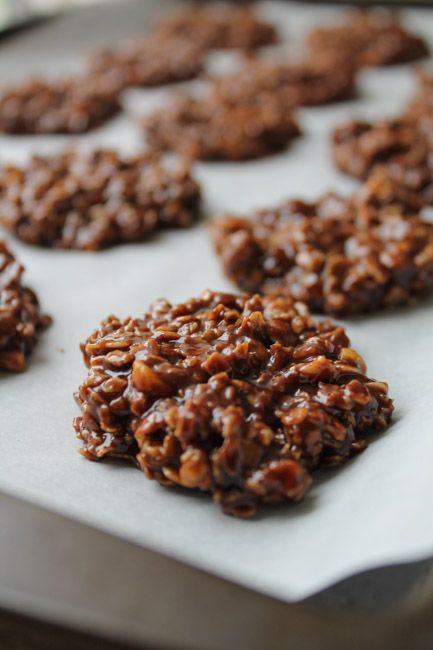 No Bake Chocolate Coconut Oil Cookies – Vegan & Gluten Free