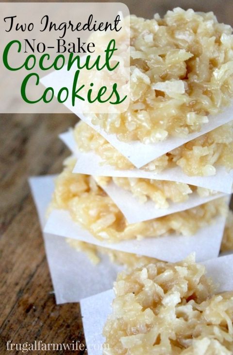 No-Bake Coconut Cookies