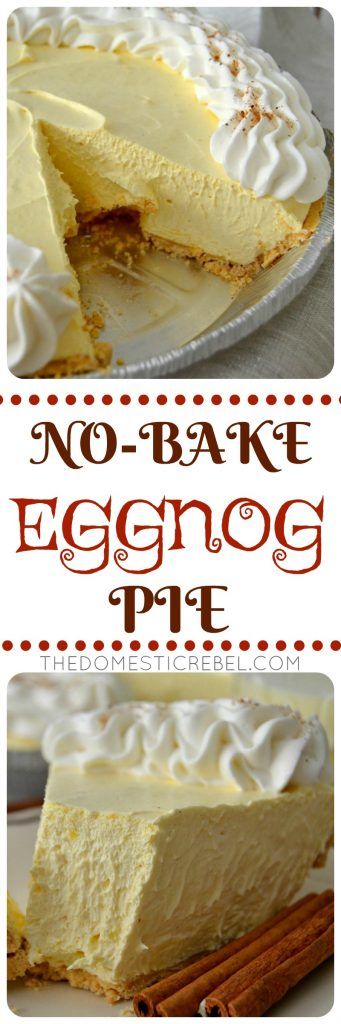 No-Bake Eggnog Cream Pie