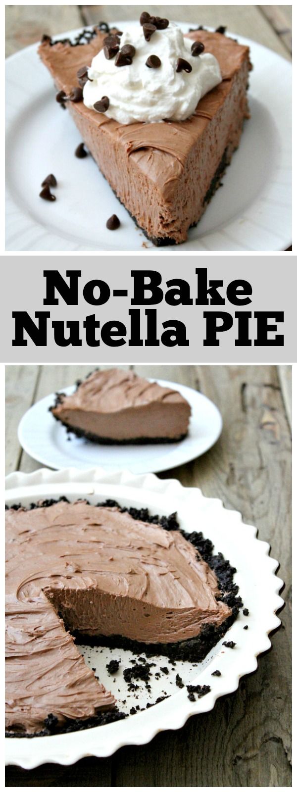 No Bake Nutella Pie