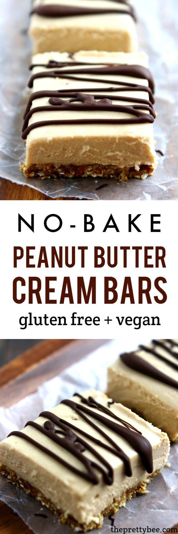 No-Bake Peanut Butter Cream Bars