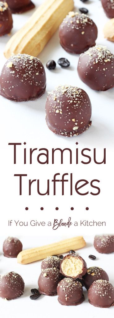 No Bake Tiramisu Truffles