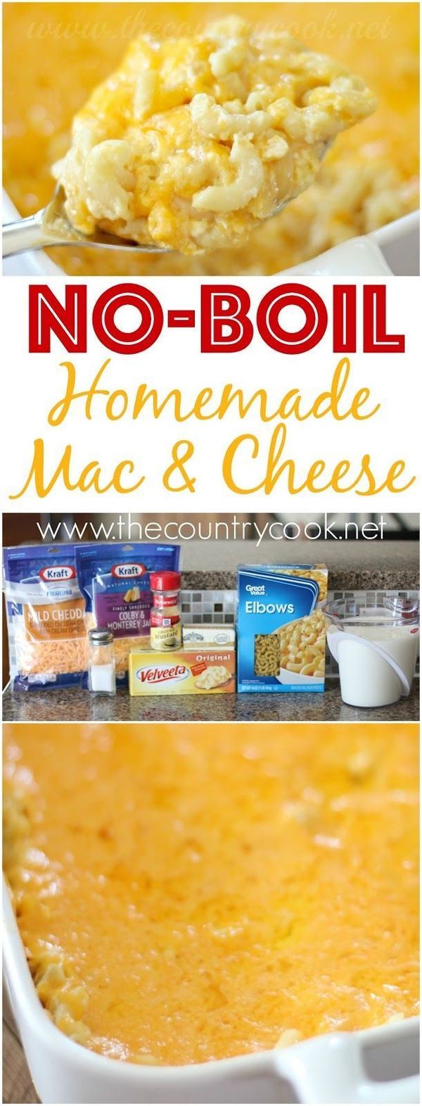 No-Boil Homemade Macaroni and Cheese