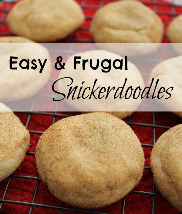 No-Butter Snickerdoodle Cookies