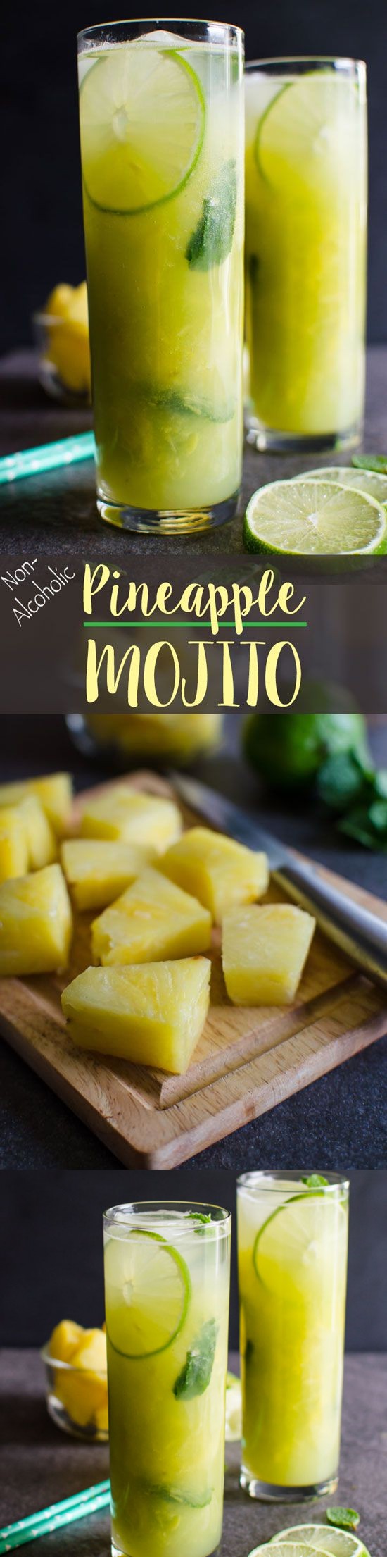 Non-Alcoholic Pineapple Mojito