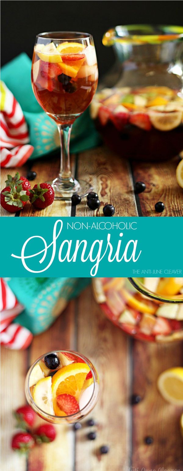 Non-Alcoholic Sangria Mocktail