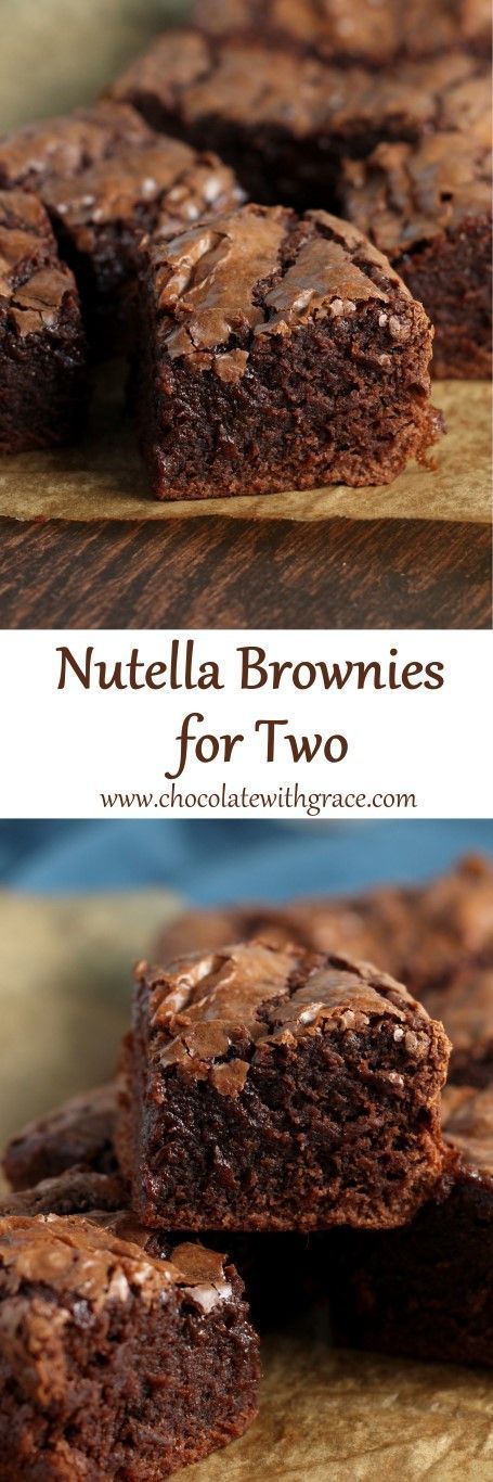 Nutella Brownies for Two