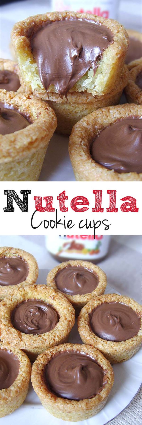 Nutella Cookie Cups